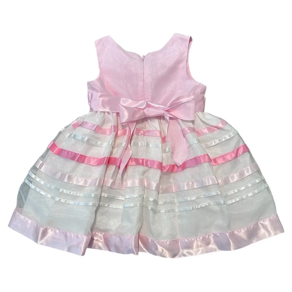 Bonnie Baby | Girls Toddler Pink Ribbon Dress | Size 24 months | EUC